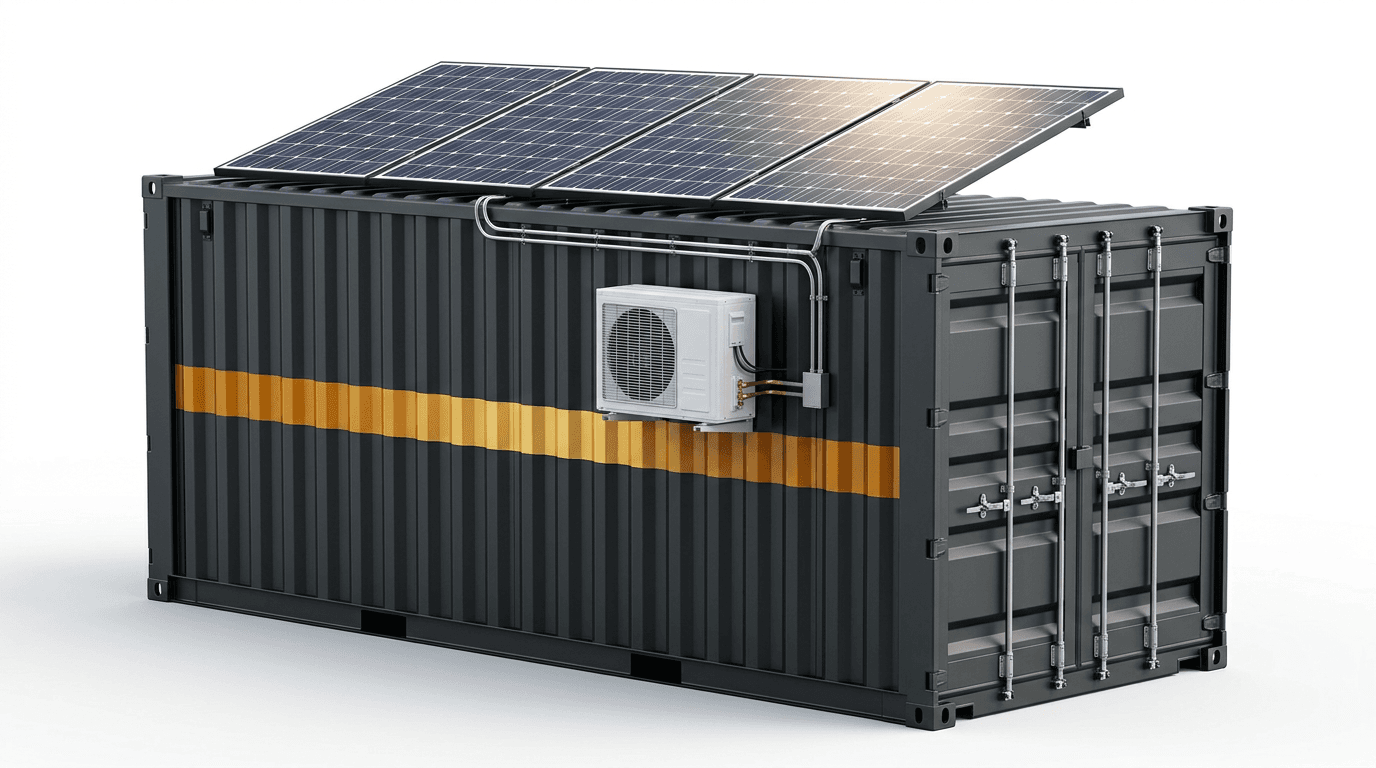 ARCA APEX — Fully autonomous deployable habitat with solar panels, 3D render